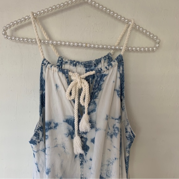 Anthropologie Holding Horses Chambray Tie Dye Swing Dress - Picture 11 of 15